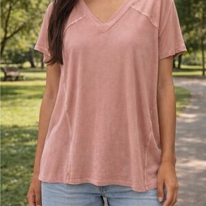 #91 POL TOP WITH RIBBED SIDE PANELS